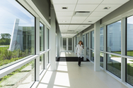 The facility has a cool roof that reflects heat from the summer sun, occupancy sensors that turn off lights when rooms are not in use and electrochromic glass windows that darken to block bright sunlight, eliminating the need for shades or blinds.