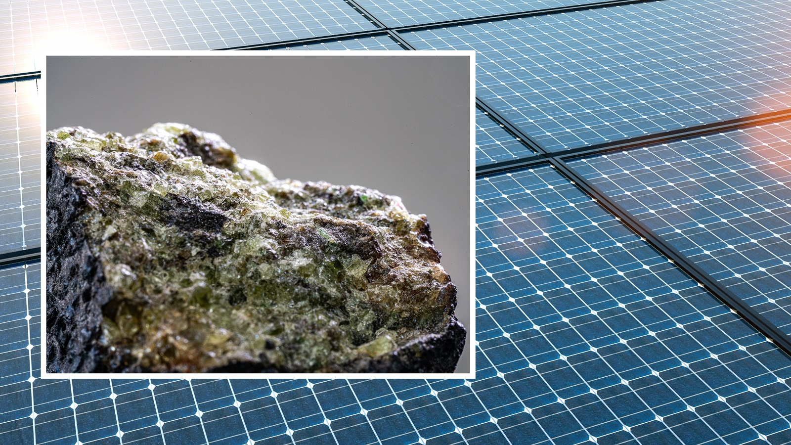 perovskites shown over a solar panel