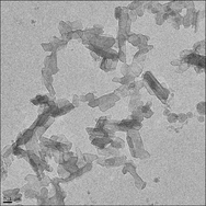 This image shows crystalline nanoplatelets (CNPs), about 100 nanometers or longer, that form as the saturated fat tristearin is cooled to room temperature.