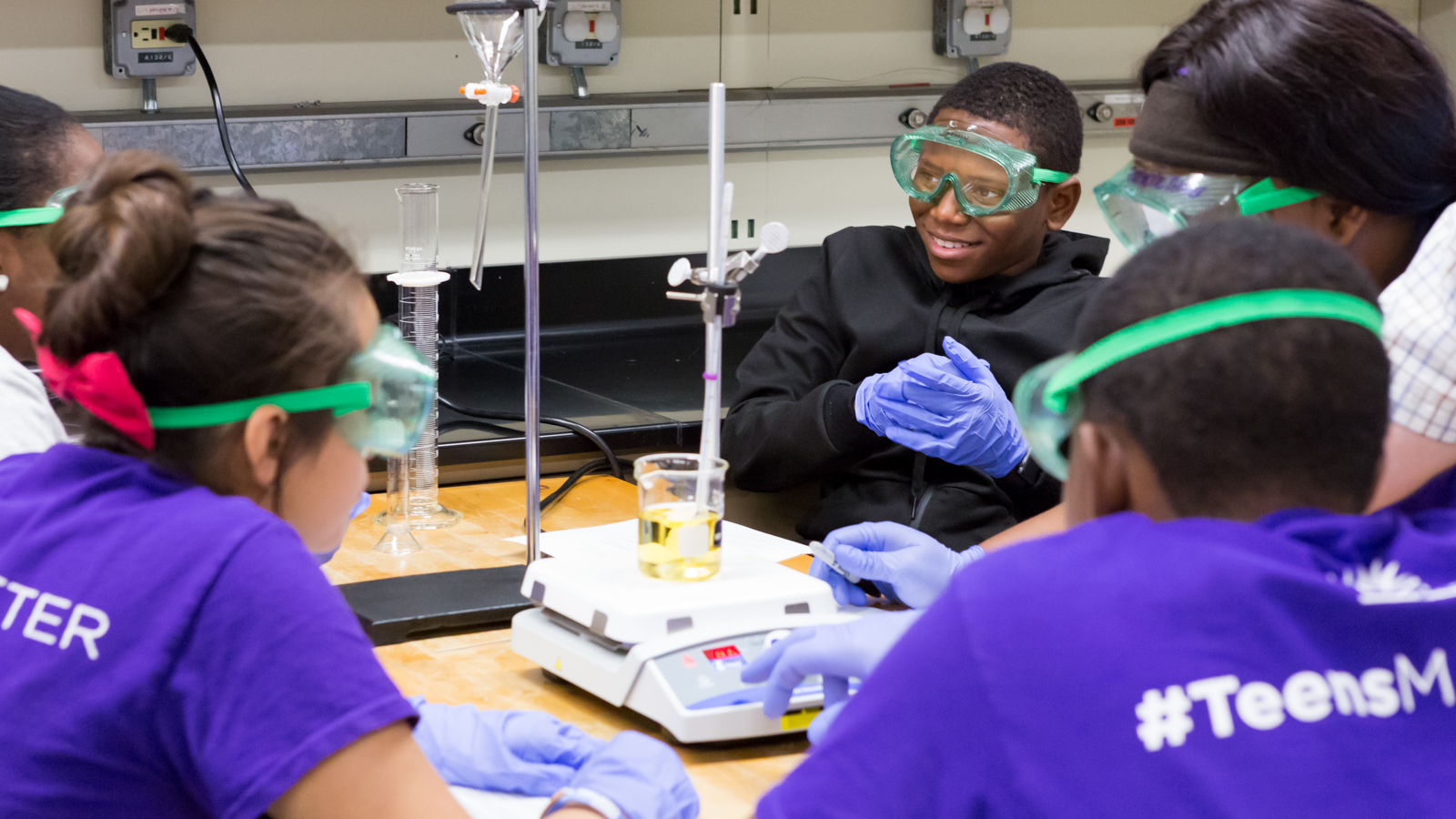 Chicago high school students made biofuel at Argonne as part of a summer partnership between the laboratory and the University of Chicago.