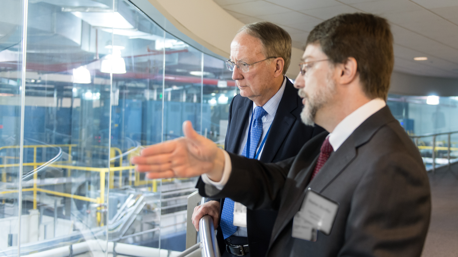 Klotz and Dr. Stephen Streiffer discuss work sponsored by NNSA at the Advanced Photon Source.