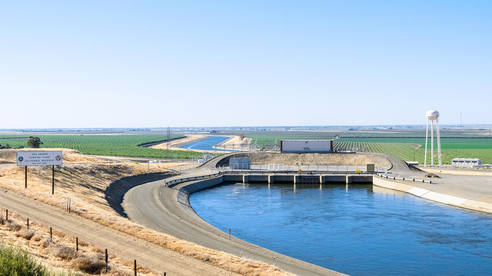 This pumping plant in California pushes water up hill. (Image by Sundry Photography/Shutterstock.)