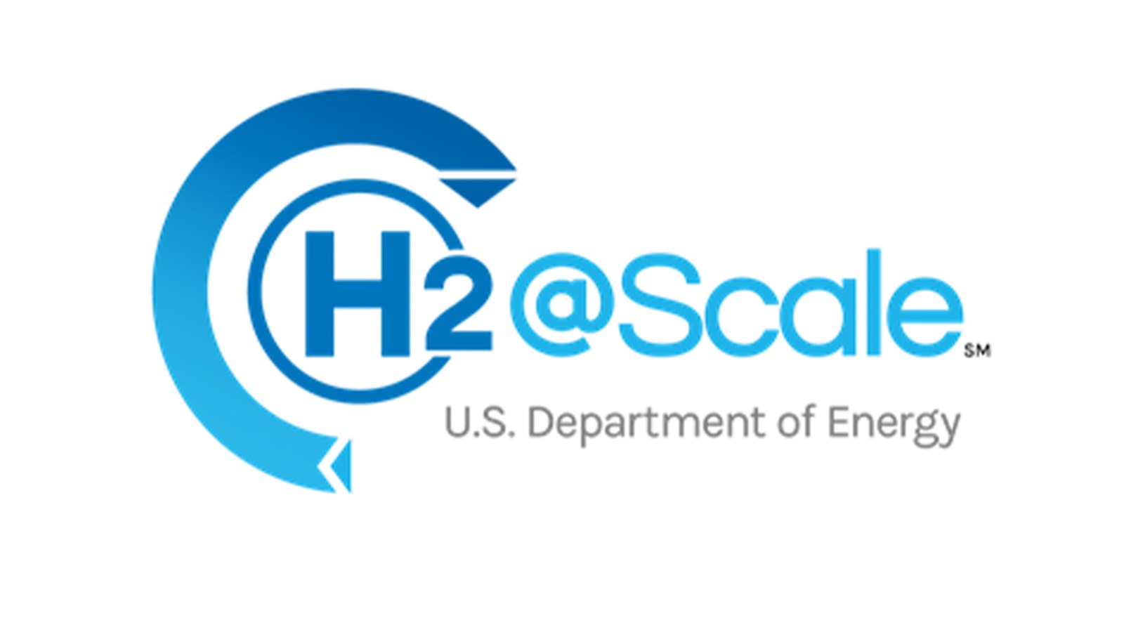 The H2@Scale logo, which represents a U.S. Department of Energy (DOE) initiative. (Image by U.S. DOE Hydrogen and Fuel Cell Technologies Office.)