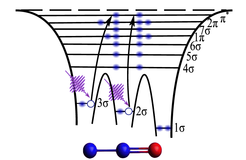 Ultrashort, intense x-ray pulses can sequentially excite core-electrons from different sites of a molecule, as demonstrated theoretically on the nitrous oxide molecule. (https://doi.org/10.1080/00268976.2022.2133749)