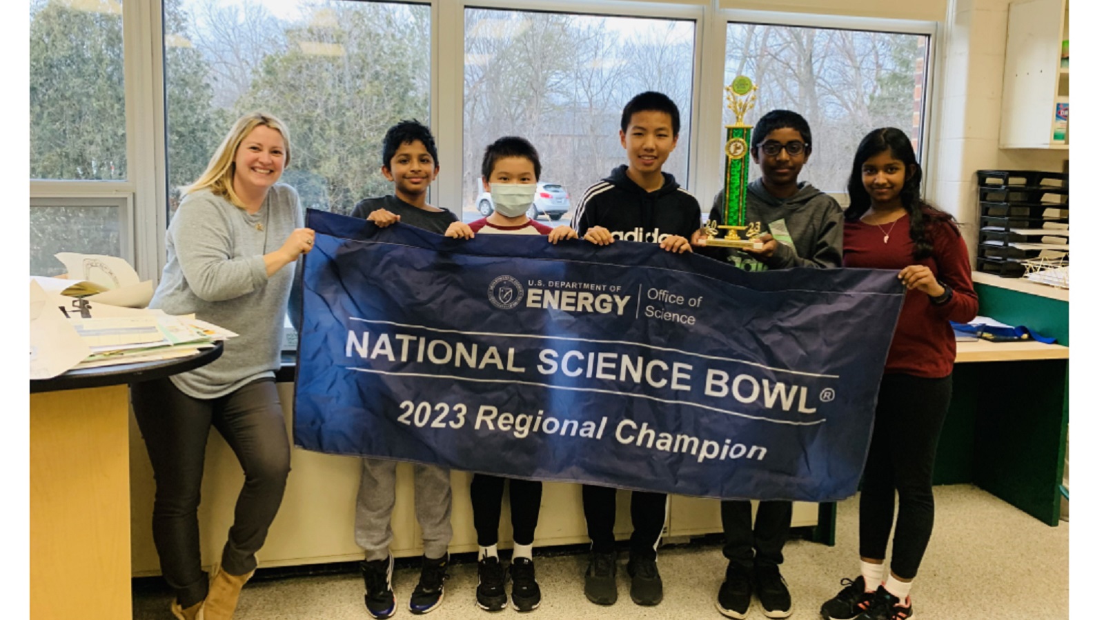 This year, Daniel Wright Junior High School’s teams placed first and second at the regional Science Bowl, with the first-place team participating in the national competition on Apr. 27.