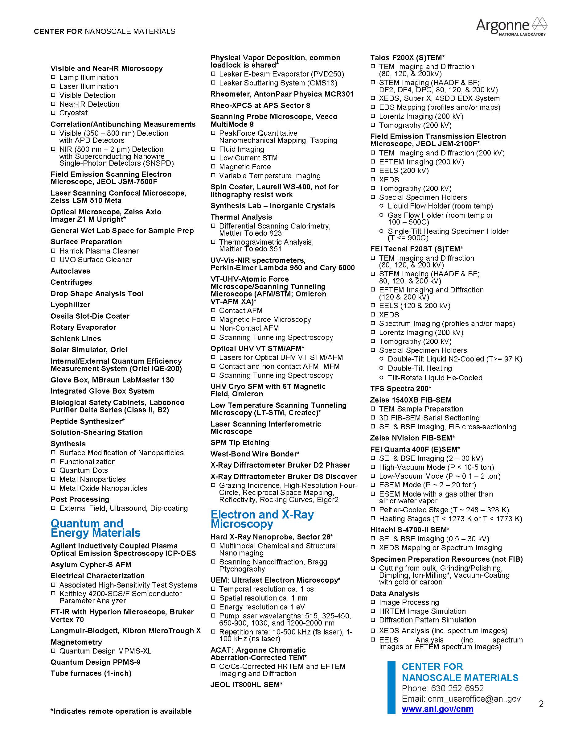 CNM Tools and Capabilities Page 2