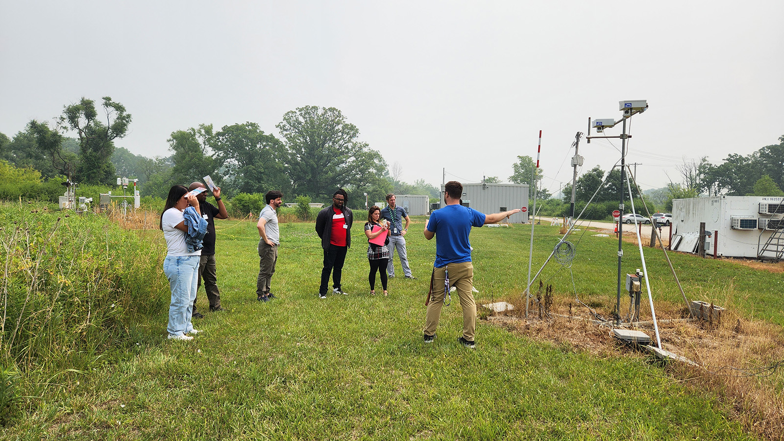 In the third week of the teacher institute, teachers had the chance to visit Argonne National Laboratory and observe researchers’ data collection in-person.