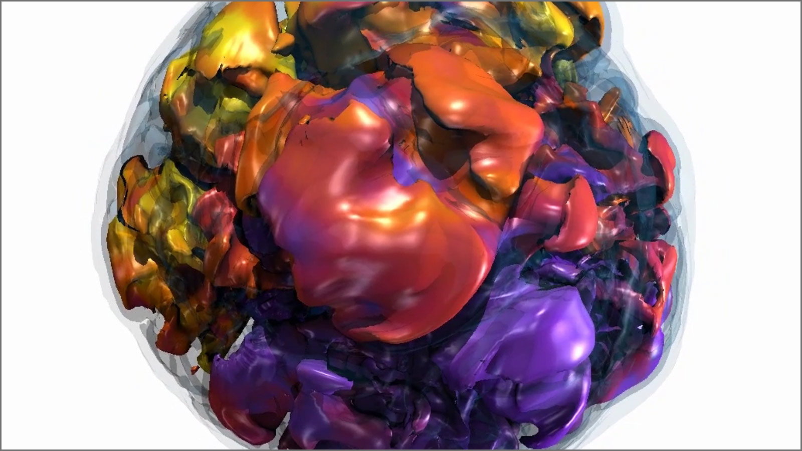 A 3D simulation of supernova