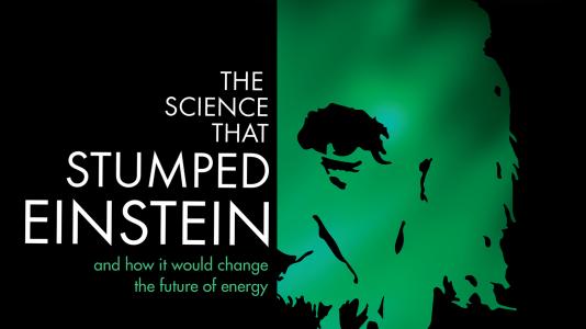 Argonne NOW Summer 2014 Cover - Green silhouette of Albert Einstein face