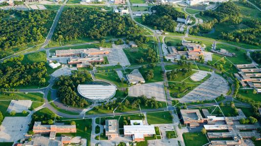 Aerial photo of Argonne National Laboratory