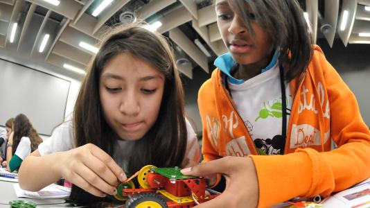 Area middle-school girls learned about career opportunities in science and engineering last year during Argonne's annual Introduce a Girl to Engineering Day.