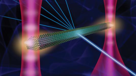 Scientists have found a way to use “optical tweezers” by employing lasers, a mirror and a light modulator to anchor a crystal in solution. The “tweezers” have made it possible to conduct X-ray diffraction measurements of a crystal suspended in solution.