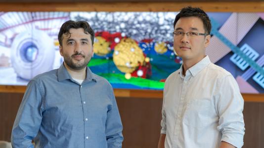 From left to right: Ahmet Uysal and Kibaek Kim, winners of 2019 Early Career Research Program awards from the U.S. Department of Energy’s Office of Science. (Image by Wes Agresta / Argonne National Laboratory.)