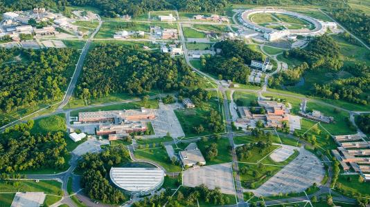 Aerial view of Argonne National Laboratory.