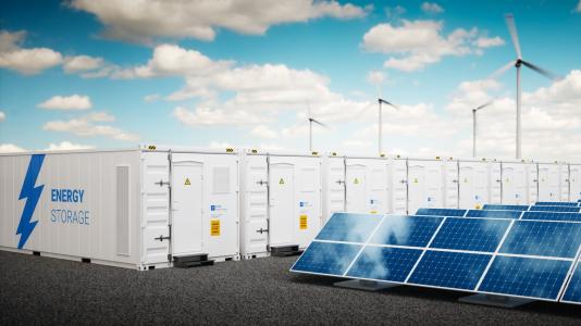 Argonne researchers have used machine learning and artificial intelligence to optimize new possible chemicals for use in redox flow batteries that can modernize the electric grid, like the ones shown here.(Image by Shutterstock/ petrmalinak.)