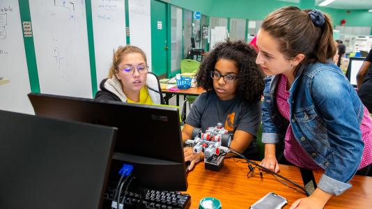 At Argonne's summer coding camp, high school students have a once in a lifetime opportunity to learn how to code from some of the best and brightest computer scientists in the nation. In this free five-day enrichment experience, students learn Python, connect with Argonne computer scientists and program a robot via a Raspberry Pi.