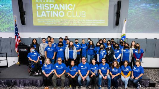 Students from the Little Village Lawndale High School Campus in Chicago learned about STEM careers during their first visit inside Argonne during the Hispanic/Latino Education Outreach Day during National Hispanic Heritage Month. (Image by Mark Lopez, Argonne National Laboratory.)